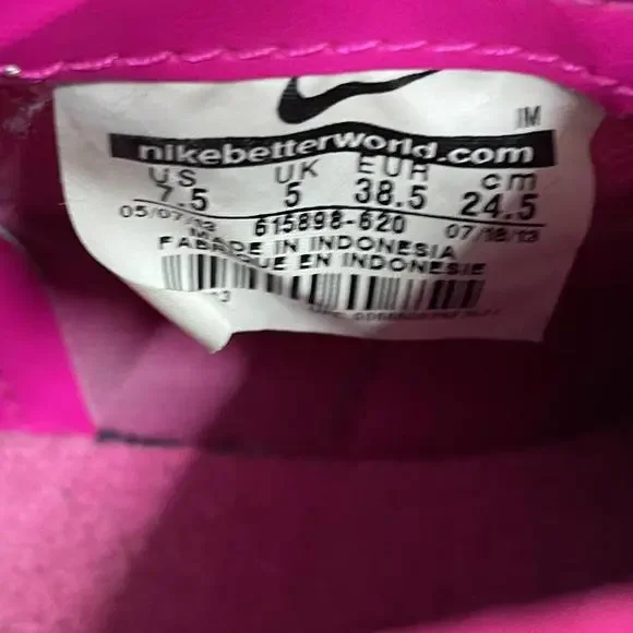 Nike Blazer Mid Premium Suede Pink Silver White Trainers Size UK 5 615898-620 - Picture 8 of 8